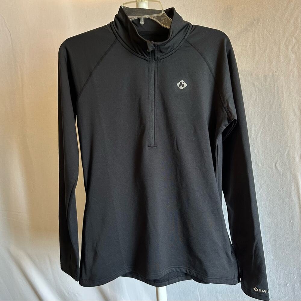 Naviskin Thermal Fleece Running Top Black Large